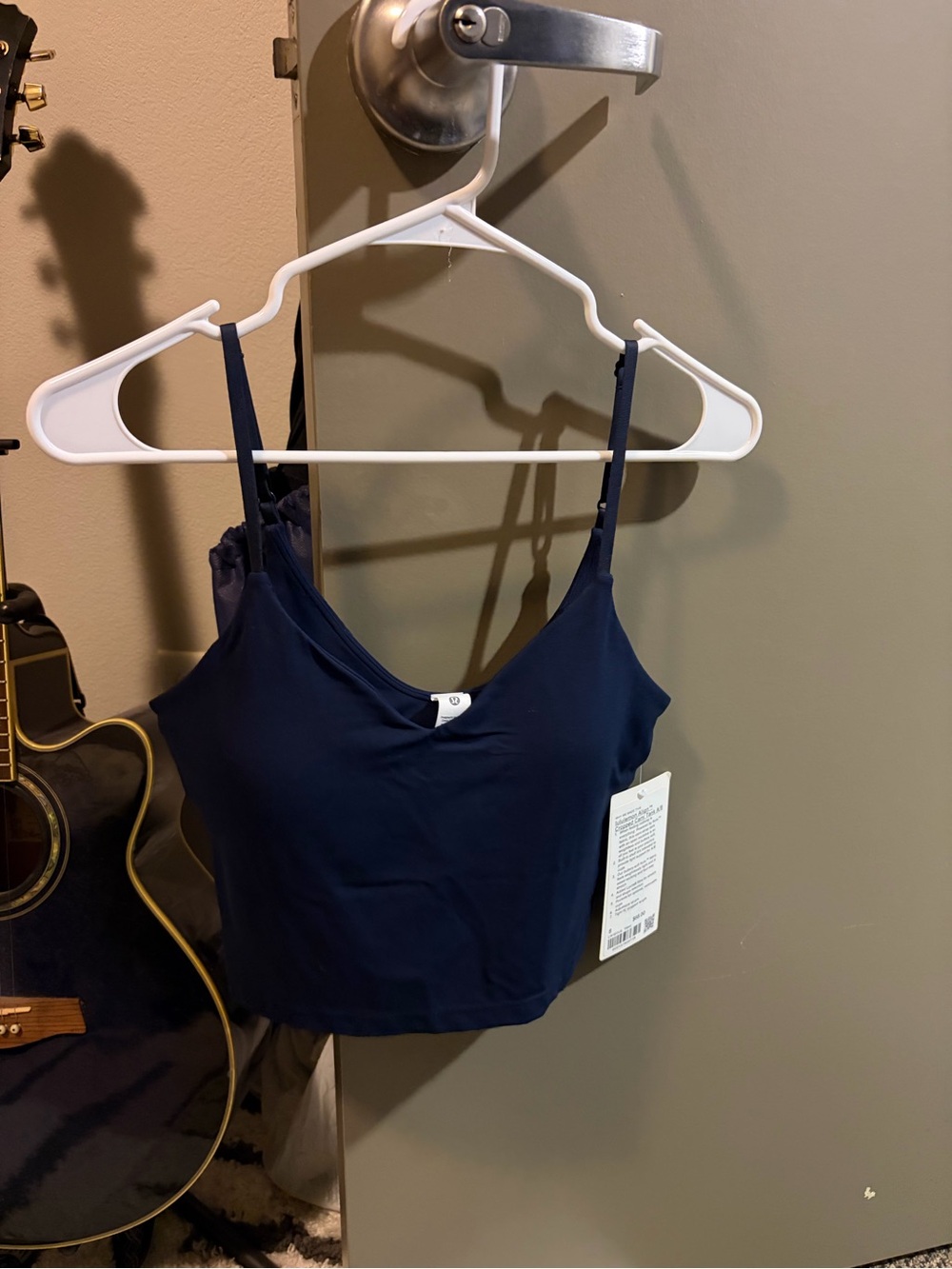 Lululemon align cropped cami tank A/B true navy size 8